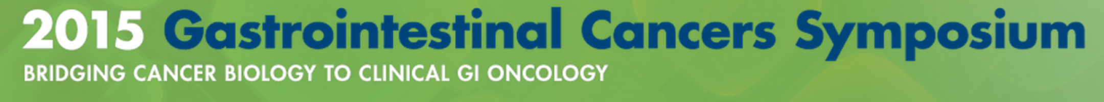 Gastrointestinal Cancers Symposium 2015
