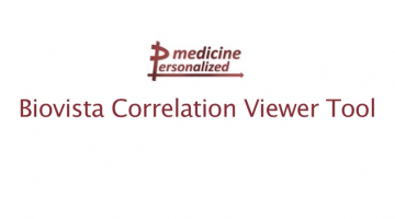 A short tour of the p-medicine Biovista Correlation Viewer Tool (  )