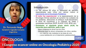 Epidemiología del cáncer en adolescentes y adultos jóvenes ( Dr. Fernando Negro - Sanatorio Sagrado Corazón, Argentina )