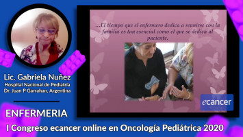 El acompañamiento al paciente pediátrico desde los cuidados paliativos ( Lic. en enfermería Gabriela Nuñez -  Hospital Nacional de Pediatría Dr. Juan P Garrahan, Argentina )