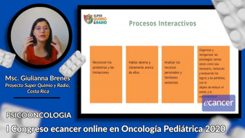 Intervencion en la familia del  paciente oncológico pediátrico ( Msc. Giulianna Brenes - Proyecto Super Quimio y Radio, Costa Rica )