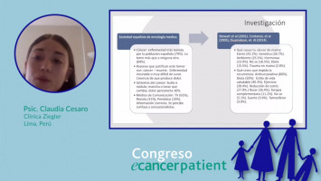 Psicooncología: conceptos, generalidades y el rol del Psicooncólogo ( Psic. Claudia Cesaro - Clínica Ziegler, Lima, Perú )
