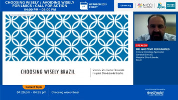 Choosing wisely Brazil ( Dr Gustavo Fernandes - Sirio Libanes Hospital, São Paulo do Potengi, Brazil )
