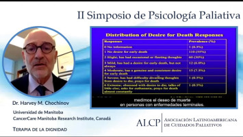Terapia de la dignidad ( Dr. Harvey M. Chochinov - Universidad de Manitoba / CancerCare Manitoba Research Institute, Canadá )