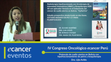 Protocolo de cuello uterino en Bolivia con hipofraccionamiento de pelvis y braquiterapia ( Dra. Lijia Aviles - Presidenta Sociedad Cancerologia Filial La Paz, Bolivia )