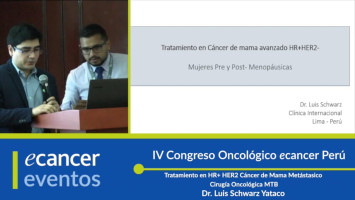 Tratamiento en HR+ HER2 Cáncer de Mama Metástasico. Cirugía Oncológica MTB ( Dr. Luis Schwarz Yataco / Dr. Ronald Limón Instituto Nacional de Enfermedades Neoplásicas - INEN/Director OncoBolivia )
