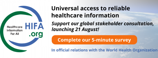 Universal access to reliable healthcare information: Complete this 5-minute survey and help shape the future of health care worldwide!