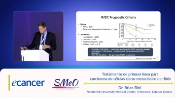 Tratamiento de primera línea para  carcinoma de células claras metastásico de riñón ( Dr. Brian Rini - Vanderbilt University Medical Center, Tennessee, Estados Unidos )