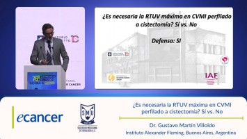 ¿Es necesaria la RTUV máxima en CVMI  perfilado a cistectomía? Sí ( Dr. Gustavo Martín Villoldo - Instituto Alexander Fleming – Ciudad Autónoma de Buenos Aires – Argentina )