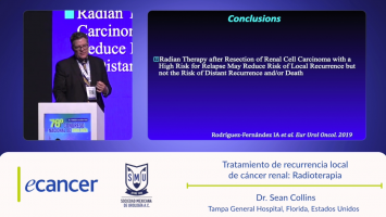 Tratamiento de recurrencia local de cáncer renal:  Radioterapia ( Dr. Sean Collins - Tampa General Hospital, Florida, Estados Unidos )