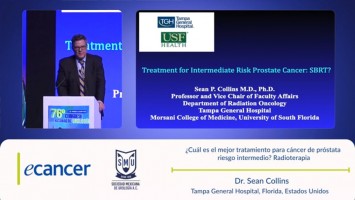 ¿Cuál es el mejor tratamiento para cáncer de próstata riesgo intermedio?  Radioterapia ( Dr. Sean Collins - Tampa General Hospital, Florida, Estados Unidos )